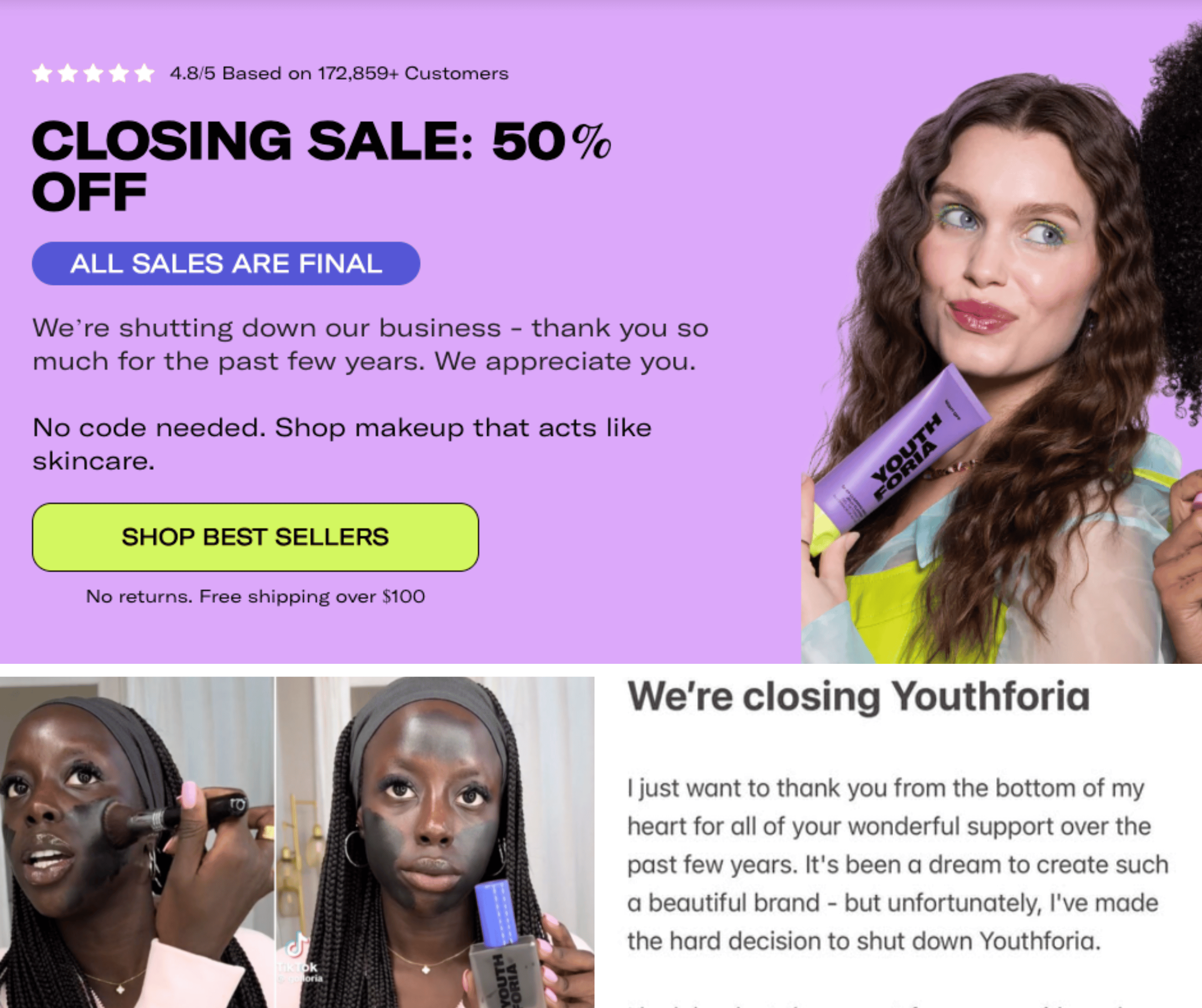 Youthforia Shuts Down One Year After Foundation Backlash